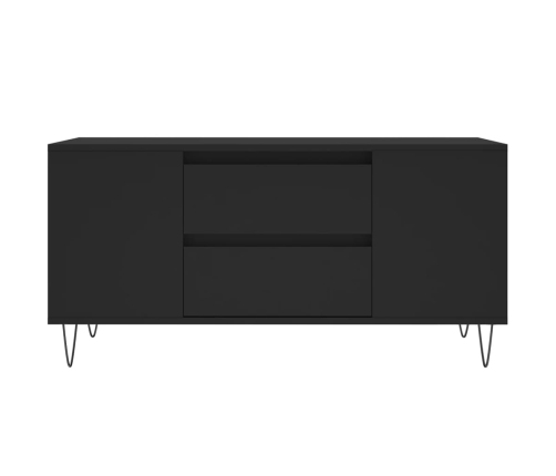 Mesa de centro madera de ingeniería negro 102x44,5x50 cm