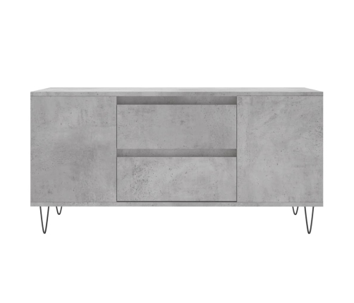 Mesa de centro madera ingeniería gris hormigón 102x44,5x50 cm