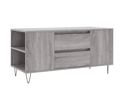 Mesa de centro madera de ingeniería gris Sonoma 102x44,5x50 cm