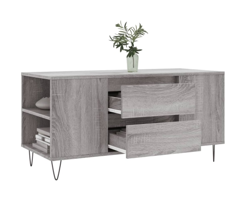 Mesa de centro madera de ingeniería gris Sonoma 102x44,5x50 cm