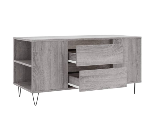 Mesa de centro madera de ingeniería gris Sonoma 102x44,5x50 cm