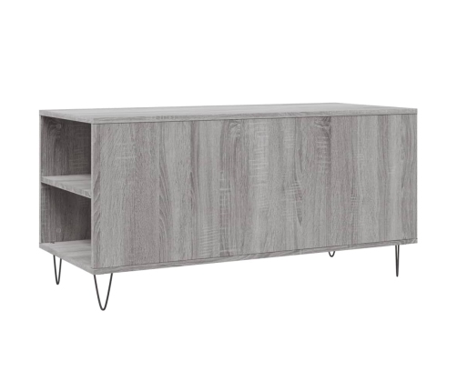 Mesa de centro madera de ingeniería gris Sonoma 102x44,5x50 cm