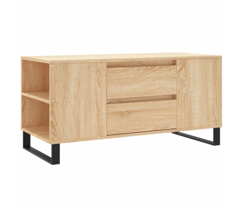 Mesa de centro madera de ingeniería roble Sonoma 102x44,5x50 cm