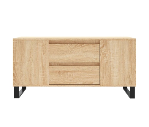 Mesa de centro madera de ingeniería roble Sonoma 102x44,5x50 cm