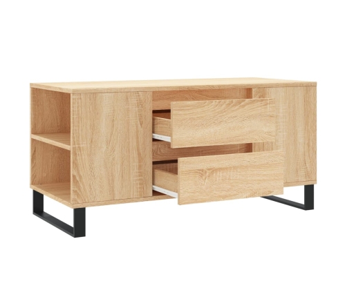 Mesa de centro madera de ingeniería roble Sonoma 102x44,5x50 cm