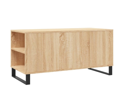 Mesa de centro madera de ingeniería roble Sonoma 102x44,5x50 cm