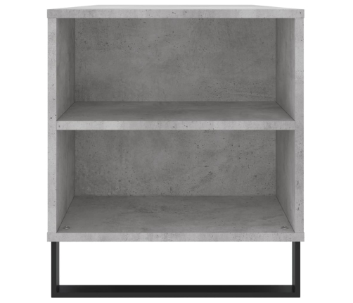 vidaXL Mesa de centro madera ingeniería gris hormigón 102x44,5x50 cm