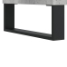 vidaXL Mesa de centro madera ingeniería gris hormigón 102x44,5x50 cm