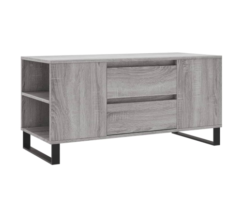 Mesa de centro madera de ingeniería gris Sonoma 102x44,5x50 cm