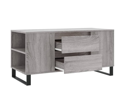 Mesa de centro madera de ingeniería gris Sonoma 102x44,5x50 cm