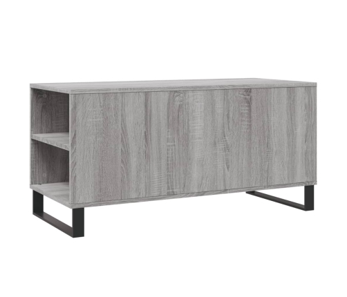 Mesa de centro madera de ingeniería gris Sonoma 102x44,5x50 cm