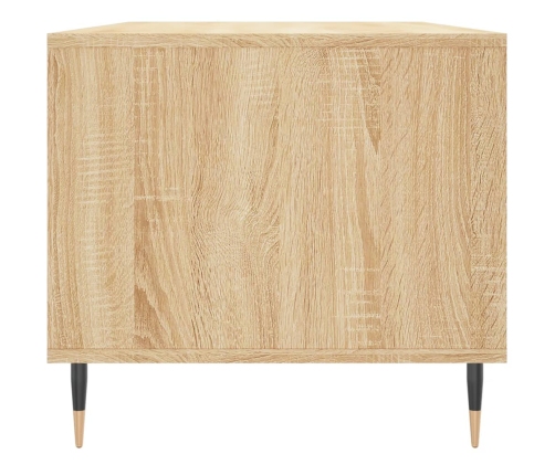 Mesa de centro madera contrachapada roble Sonoma 90x49x45 cm