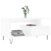 Mesa de centro madera contrachapada blanca 90x49x45 cm