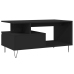 Mesa de centro madera contrachapada negro 90x49x45 cm