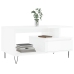 vidaXL Mesa de centro madera contrachapada blanco brillo 90x49x45 cm