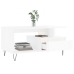 vidaXL Mesa de centro madera contrachapada blanco brillo 90x49x45 cm