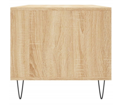 Mesa de centro madera contrachapada roble Sonoma 90x49x45 cm