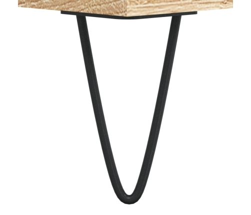 Mesa de centro madera contrachapada roble Sonoma 90x49x45 cm