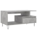 Mesa de centro madera contrachapada gris hormigón 90x49x45 cm