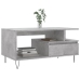 Mesa de centro madera contrachapada gris hormigón 90x49x45 cm