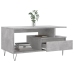 Mesa de centro madera contrachapada gris hormigón 90x49x45 cm