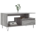 Mesa de centro madera contrachapada gris Sonoma 90x49x45 cm