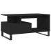 Mesa de centro madera contrachapada negro 90x49x45 cm