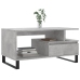 Mesa de centro madera contrachapada gris hormigón 90x49x45 cm