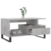 Mesa de centro madera contrachapada gris hormigón 90x49x45 cm