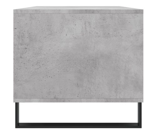 Mesa de centro madera contrachapada gris hormigón 90x49x45 cm