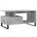 Mesa de centro madera contrachapada gris hormigón 90x49x45 cm