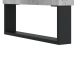 Mesa de centro madera contrachapada gris hormigón 90x49x45 cm