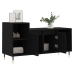 Mueble para TV madera contrachapada negro 100x35x55 cm