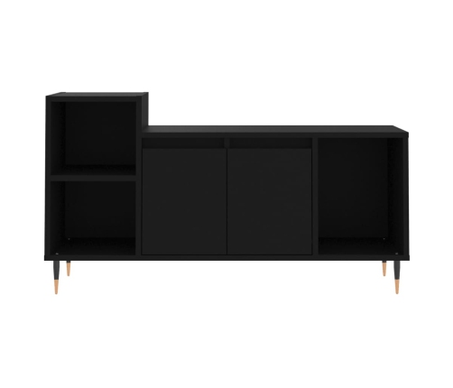 Mueble para TV madera contrachapada negro 100x35x55 cm