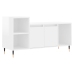 Mueble de TV madera contrachapada blanco brillo 100x35x55 cm