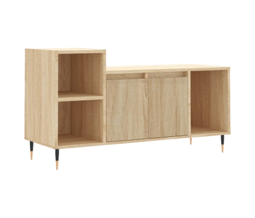 vidaXL Mueble para TV madera contrachapada roble Sonoma 100x35x55 cm