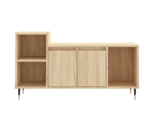 vidaXL Mueble para TV madera contrachapada roble Sonoma 100x35x55 cm