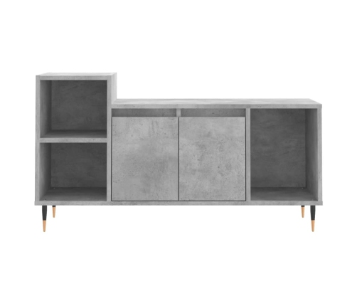 Mueble para TV madera contrachapada gris hormigón 100x35x55 cm