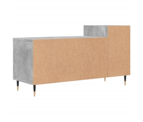 Mueble para TV madera contrachapada gris hormigón 100x35x55 cm