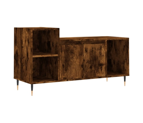 Mueble para TV madera contrachapada roble ahumado 100x35x55 cm