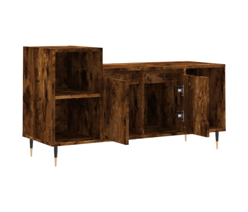 Mueble para TV madera contrachapada roble ahumado 100x35x55 cm