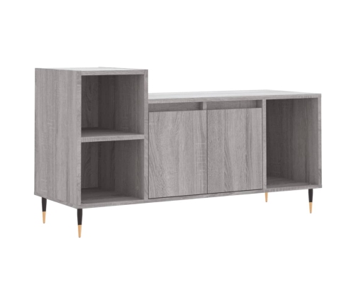 Mueble de TV madera contrachapada gris Sonoma 100x35x55 cm