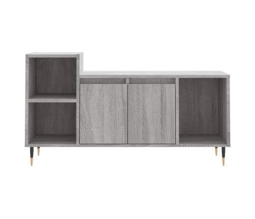 Mueble de TV madera contrachapada gris Sonoma 100x35x55 cm