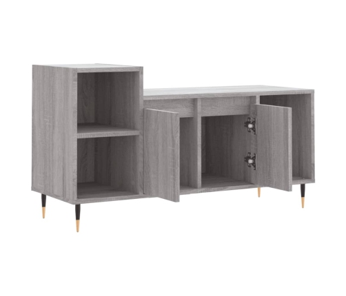 Mueble de TV madera contrachapada gris Sonoma 100x35x55 cm