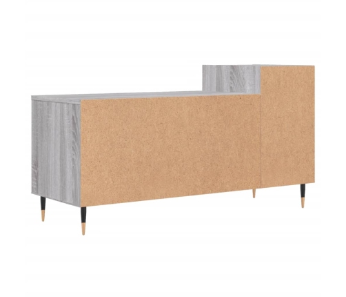 Mueble de TV madera contrachapada gris Sonoma 100x35x55 cm