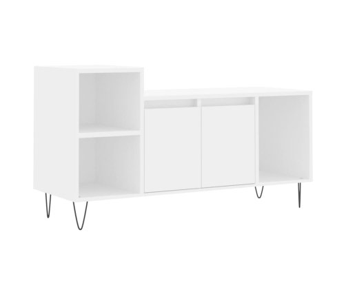 Mueble para TV madera contrachapada blanco 100x35x55 cm