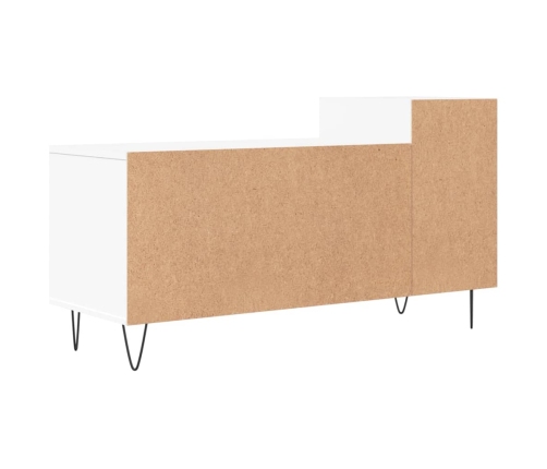 Mueble para TV madera contrachapada blanco 100x35x55 cm