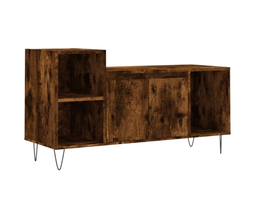 Mueble para TV madera contrachapada roble ahumado 100x35x55 cm