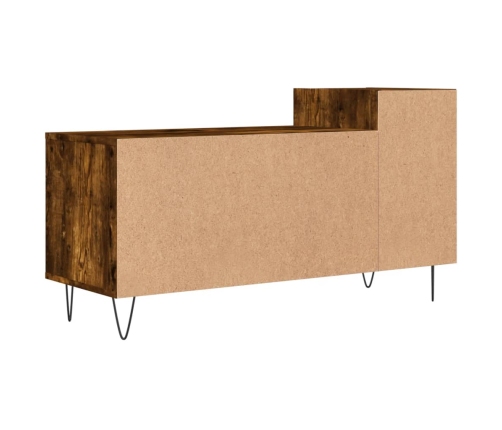 Mueble para TV madera contrachapada roble ahumado 100x35x55 cm