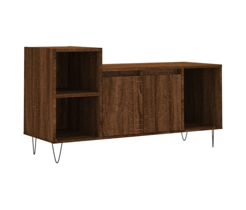 Mueble para TV madera contrachapada marrón roble 100x35x55 cm